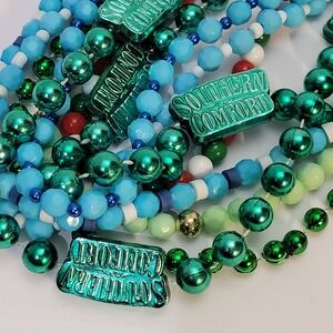 Southern Comfort Mardi Gras Beaded Necklace